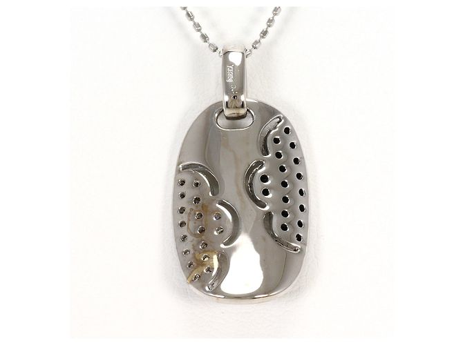 Autre Marque Collana in oro bianco 18K con diamanti neri Nero D'oro - vista 3