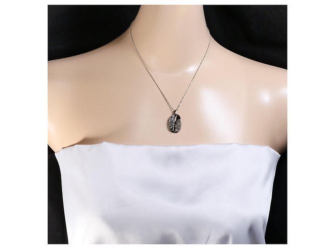 Autre Marque Collana in oro bianco 18K con diamanti neri Nero D'oro - vista 5