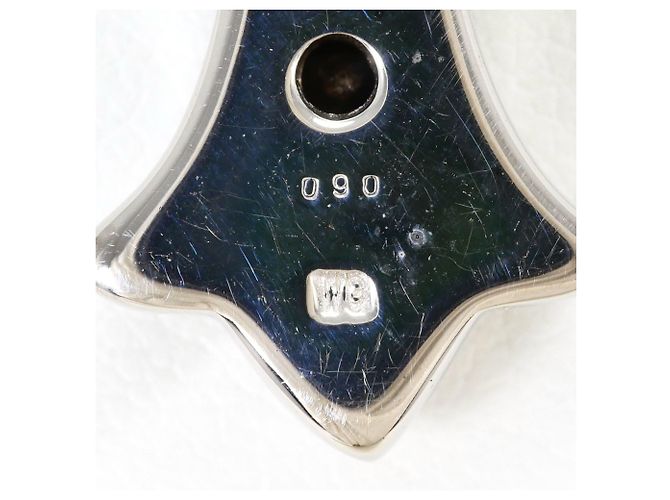 Autre Marque Collana in oro bianco 10K con diamante nero D'oro - vista 4