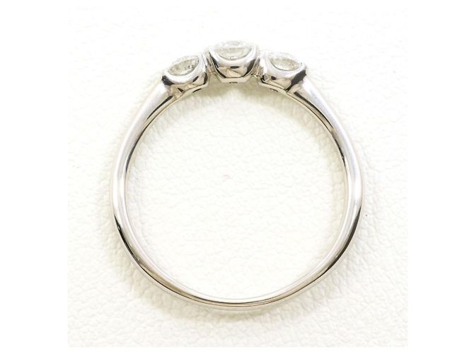 Autre Marque 18K Weißgold-Ring mit Diamant Golden - Ansicht 2