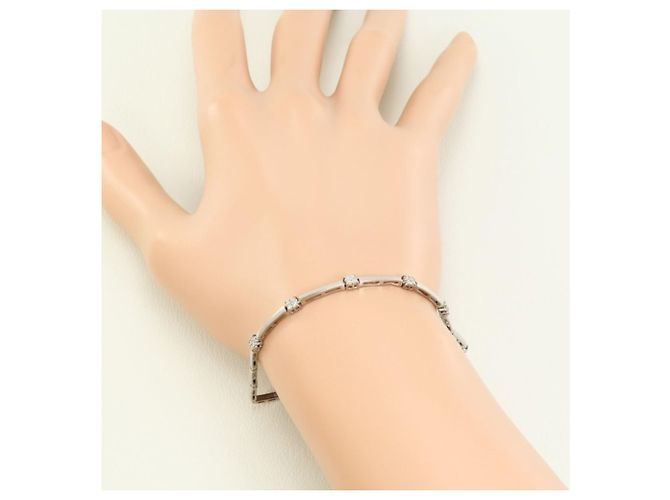 Autre Marque Bracciale charm in oro bianco 18K e diamanti D'oro - vista 5