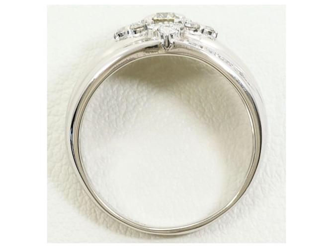 Autre Marque Platinring mit Diamant - Ansicht 3