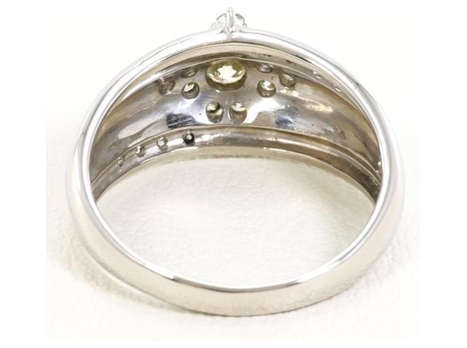 Autre Marque Platinring mit Diamant - Ansicht 4