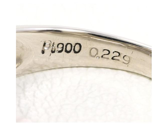 Autre Marque Platinring mit Diamant - Ansicht 6