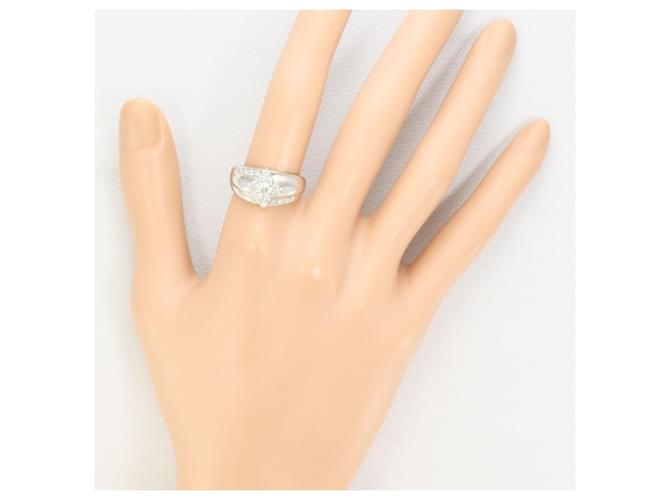 Autre Marque Platinring mit Diamant - Ansicht 8