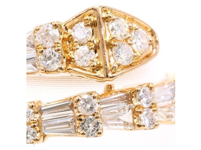 Autre Marque 18K Roségold Diamantring Golden - Ansicht 2