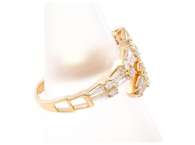Autre Marque 18K Roségold Diamantring Golden - Ansicht 3