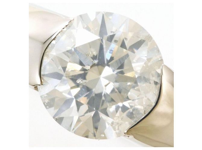 Autre Marque PT900 Platinring mit Diamant - Ansicht 2