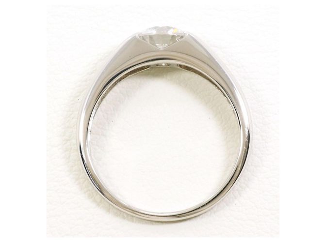 Autre Marque PT900 Platinring mit Diamant - Ansicht 3