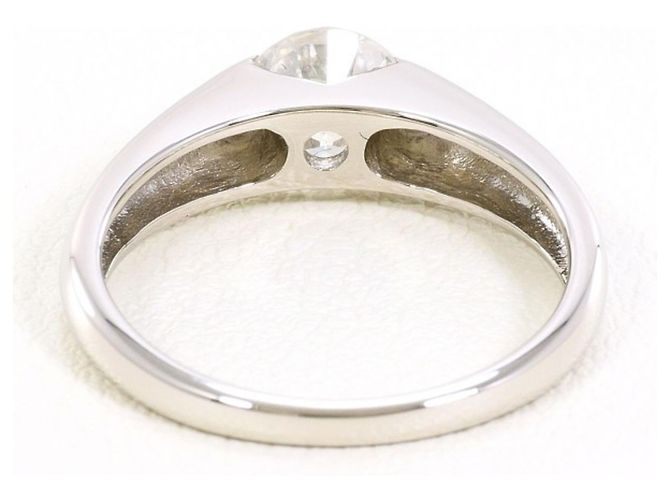 Autre Marque PT900 Platinring mit Diamant - Ansicht 4