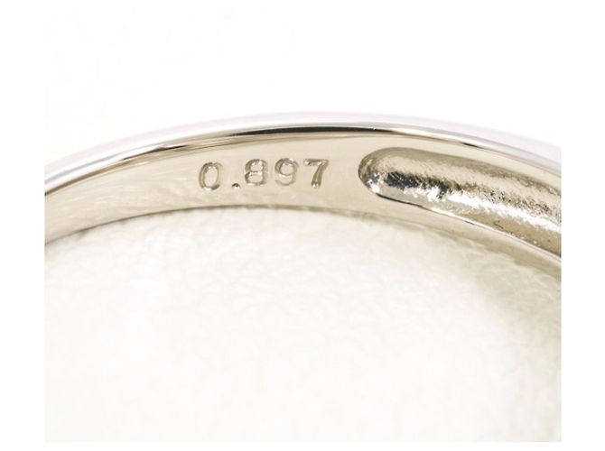 Autre Marque PT900 Platinring mit Diamant - Ansicht 7