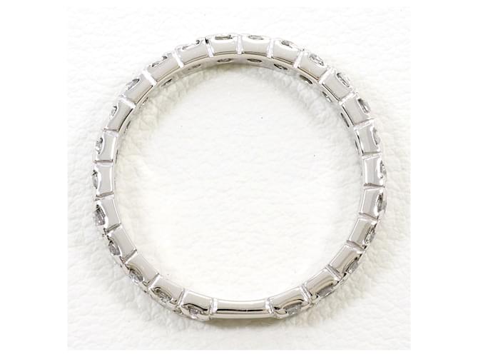 Autre Marque Platinring mit Diamant - Ansicht 3