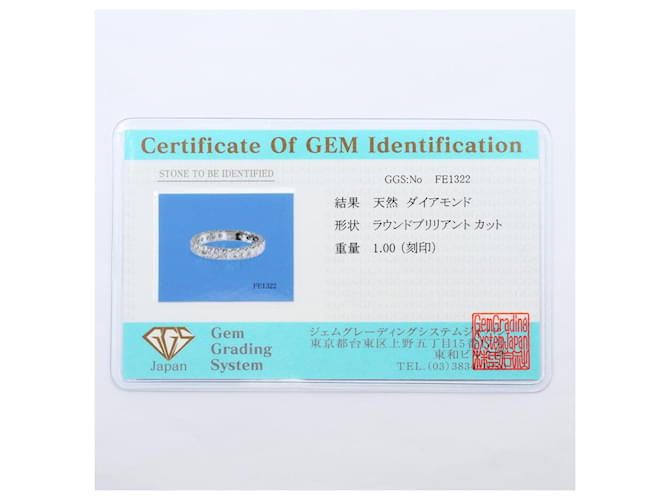 Autre Marque Platinring mit Diamant - Ansicht 8