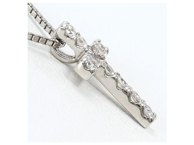 Autre Marque Collana in oro bianco 18K con diamanti rosa D'oro - vista 2