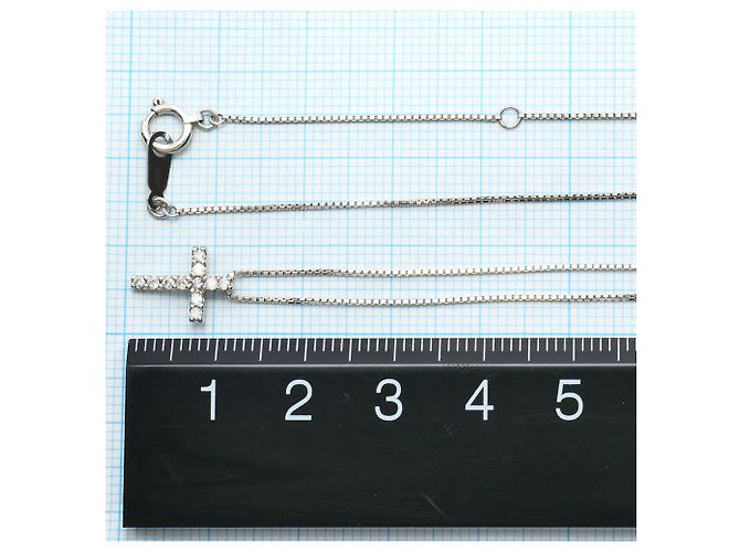 Autre Marque Collana in oro bianco 18K con diamanti rosa D'oro - vista 4