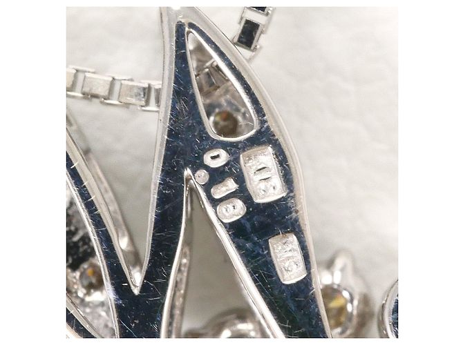 Autre Marque 18K Weißgoldkette mit Diamant Golden - Ansicht 4