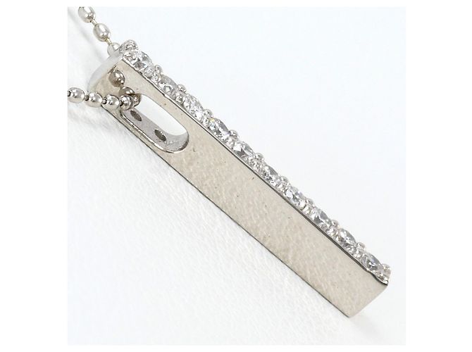 Autre Marque 18K Weißgoldkette mit Diamant Golden - Ansicht 2