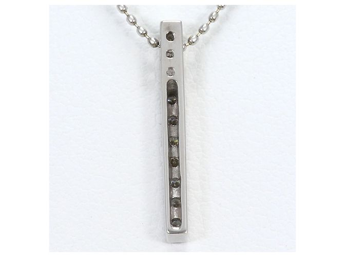 Autre Marque 18K Weißgoldkette mit Diamant Golden - Ansicht 3