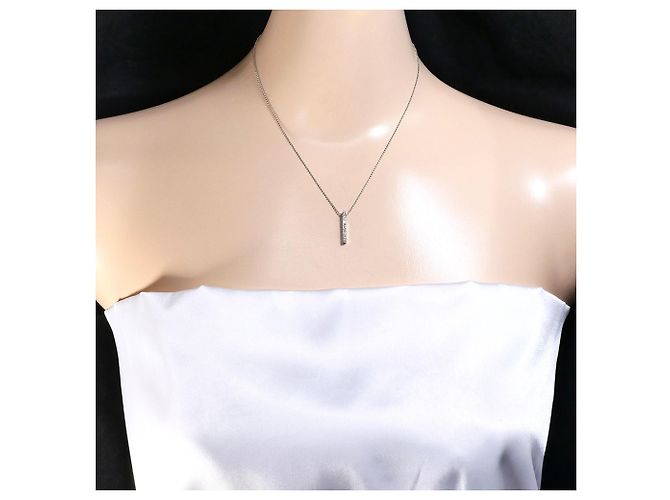 Autre Marque 18K Weißgoldkette mit Diamant Golden - Ansicht 5