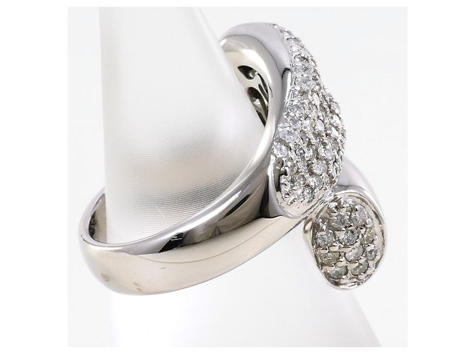 Autre Marque 14K Weißgold Diamantring Golden - Ansicht 3
