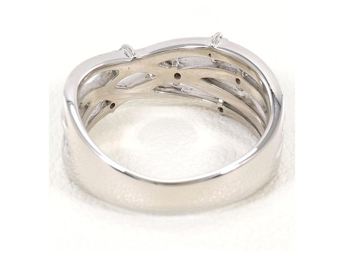 Autre Marque 18K Weißgold-Ring mit Diamant Golden - Ansicht 4