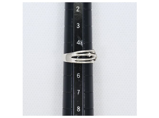 Autre Marque 18K Weißgold-Ring mit Diamant Golden - Ansicht 8