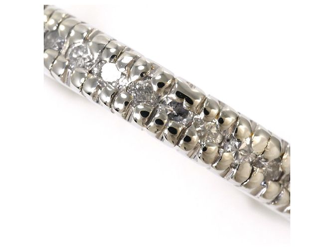 Autre Marque Elegante anillo de banda de oro blanco de 18K y diamantes Dorado - vista 2