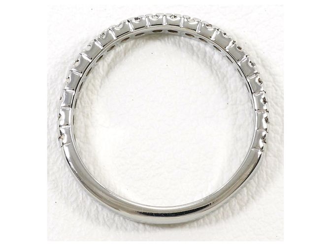 Autre Marque Elegante anillo de banda de oro blanco de 18K y diamantes Dorado - vista 3