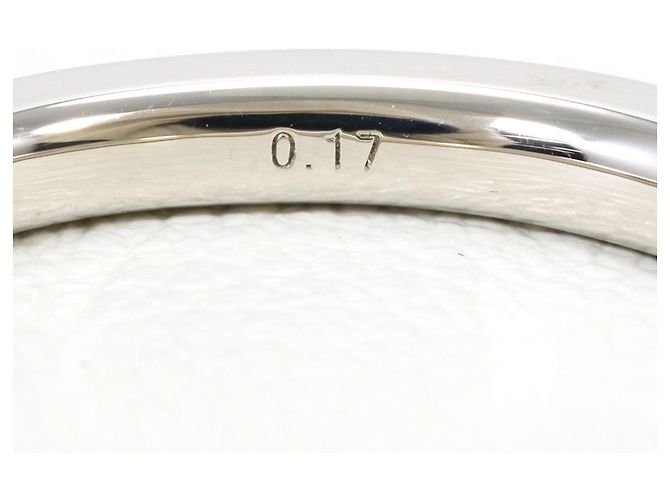 Autre Marque Anello a fascia in platino e diamanti - vista 4