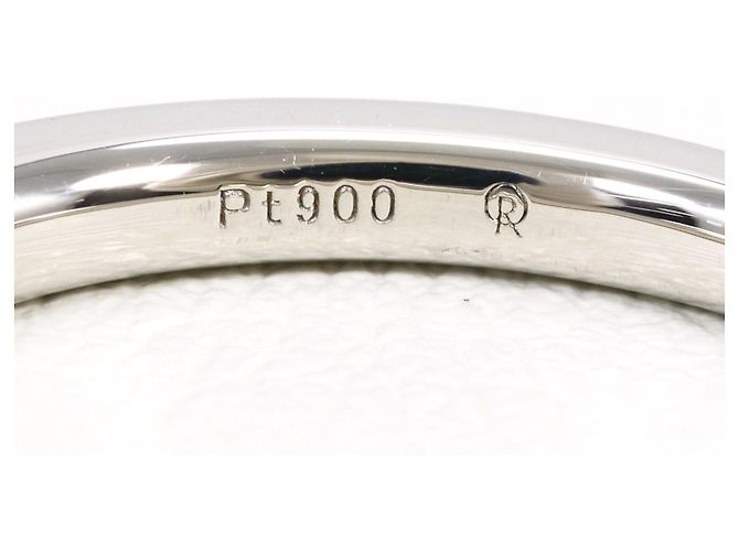 Autre Marque Anello a fascia in platino e diamanti - vista 5