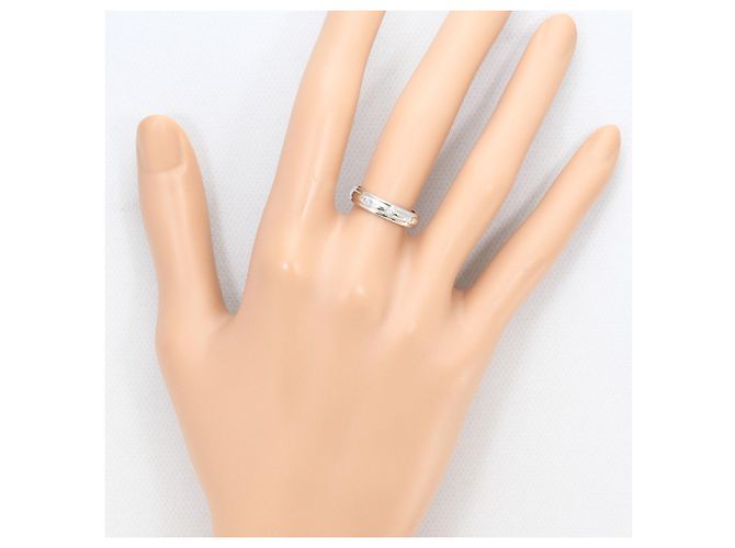 Autre Marque 10K Weißgoldring mit Diamant Golden - Ansicht 5