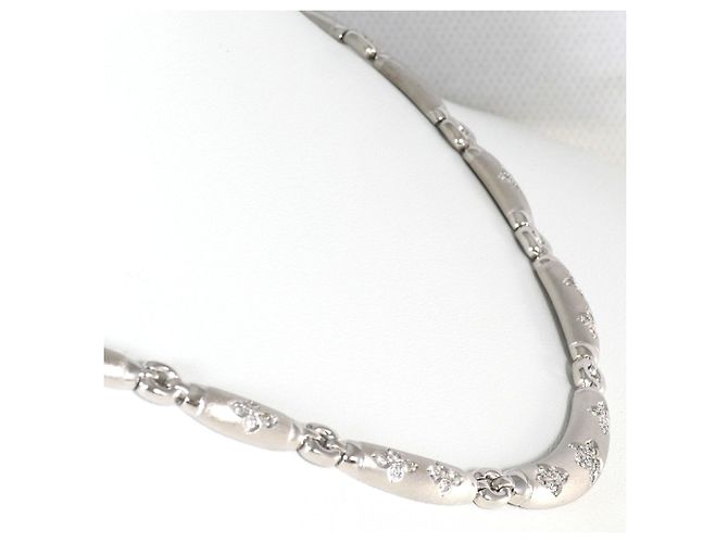 Autre Marque Elegante collana in oro bianco 18K e diamanti D'oro - vista 2