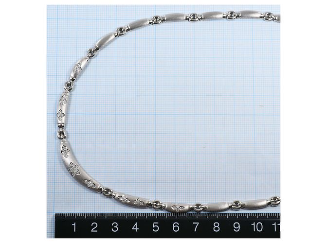 Autre Marque Elegante collana in oro bianco 18K e diamanti D'oro - vista 6