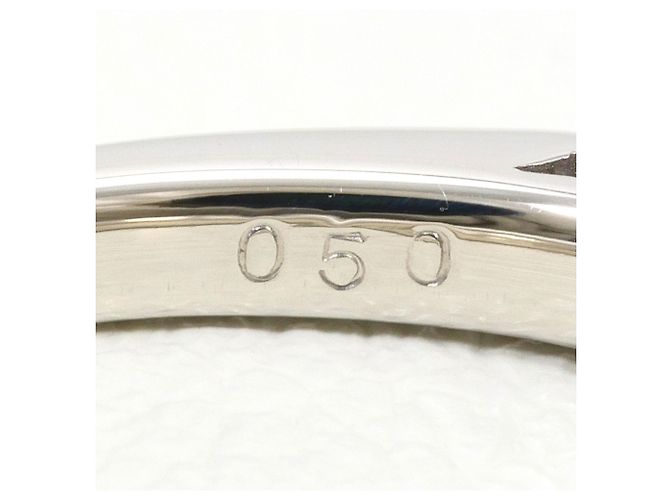 Autre Marque PT900 Platinring mit Diamant - Ansicht 6