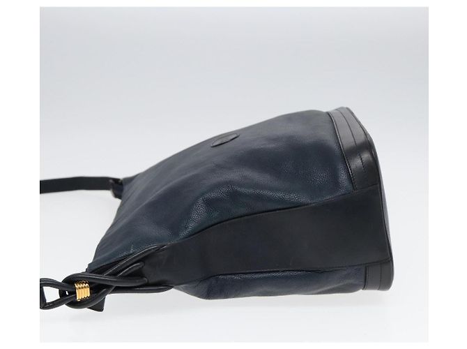Gucci Pelle Vintage Blu navy - vista 3