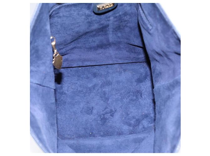 Gucci Pelle Vintage Blu navy - vista 5