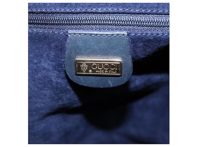 Gucci Pelle Vintage Blu navy - vista 6