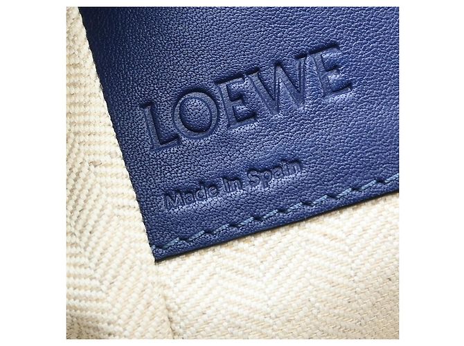 Loewe Hammock Leather Small Azul - vista 4