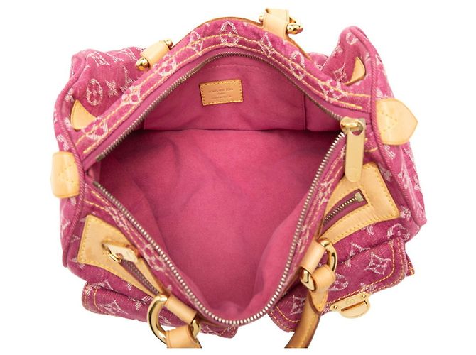 Borsa Louis Vuitton Monogram Denim Neo Speedy Rosa - vista 4
