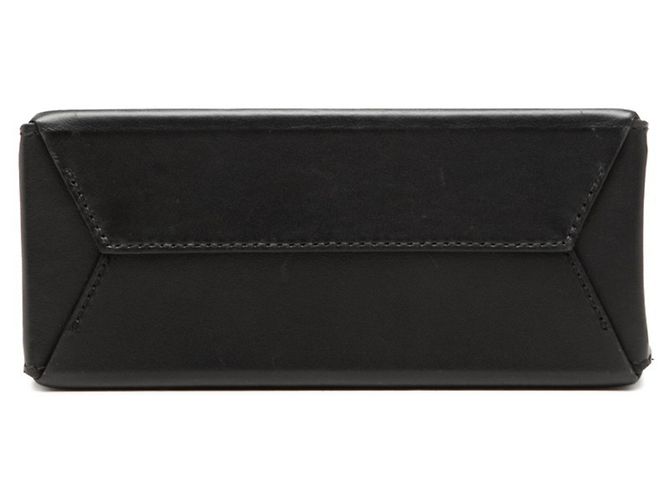 Borsa Shopping in Pelle Nera Fendi Nero - vista 3
