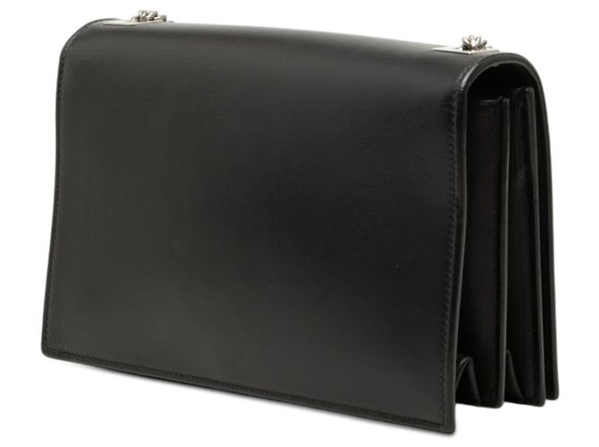 Borsa a tracolla con catena in pelle nera Saint Laurent Nero - vista 2