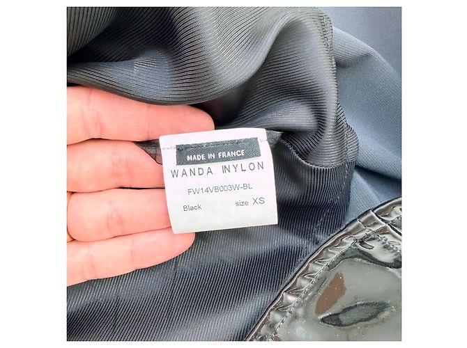 Autre Marque Falda midi Wanda Nylon de charol negro Otoño 2014 - vista 7