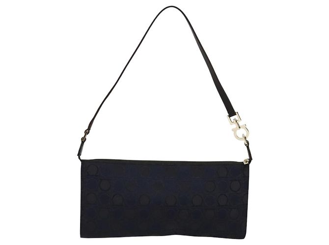 Salvatore Ferragamo Gancini Canvas Blu navy - vista 2