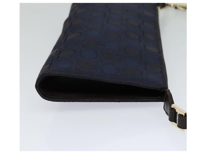 Salvatore Ferragamo Gancini Canvas Blu navy - vista 4
