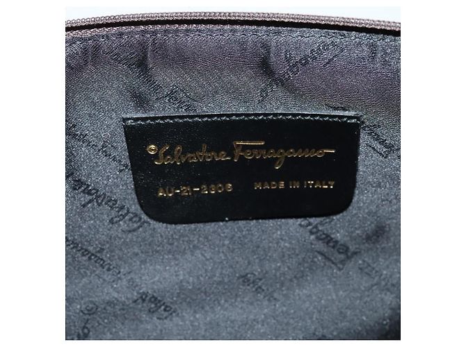 Salvatore Ferragamo Gancini Canvas Blu navy - vista 6