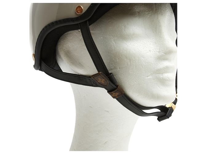 Louis Vuitton Casque Vélo et Ski Logo PM Beige Taille S Monogramme - vue 10