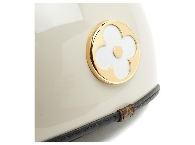 Louis Vuitton Casque Vélo et Ski Logo PM Beige Taille S Monogramme - vue 4