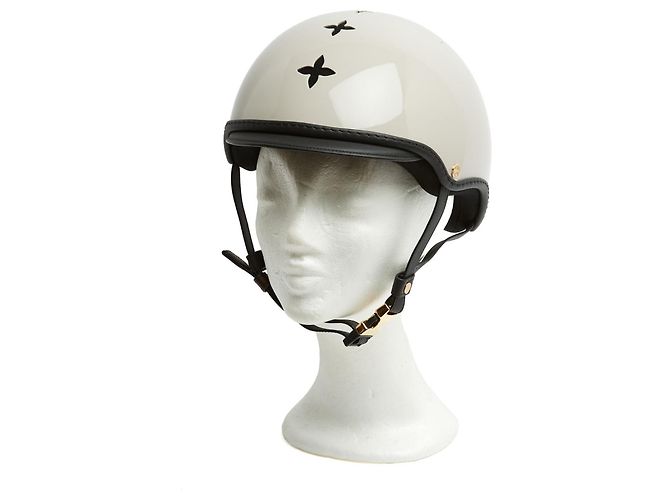 Louis Vuitton Casque Vélo et Ski Logo PM Beige Taille S Monogramme - vue 7