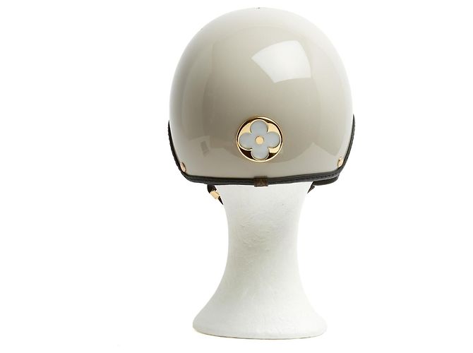 Louis Vuitton Casque Vélo et Ski Logo PM Beige Taille S Monogramme - vue 9