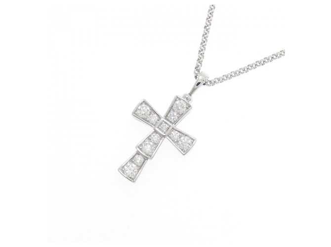 Bulgari Collana Cross Small Bvlgari D'oro - vista 3